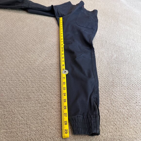 SPANX Stretch Twill Cargo Jogger Washed Black Gray Pull On Boho SMALL #20319R - Picture 9 of 15